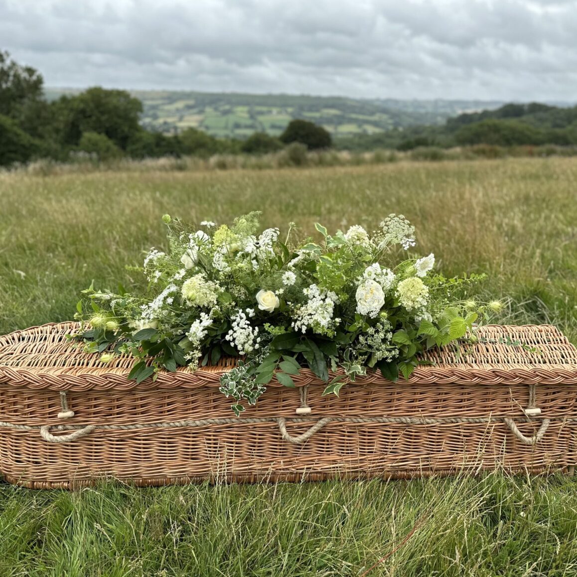 Woven Farewell hand woven English Wicker Coffin