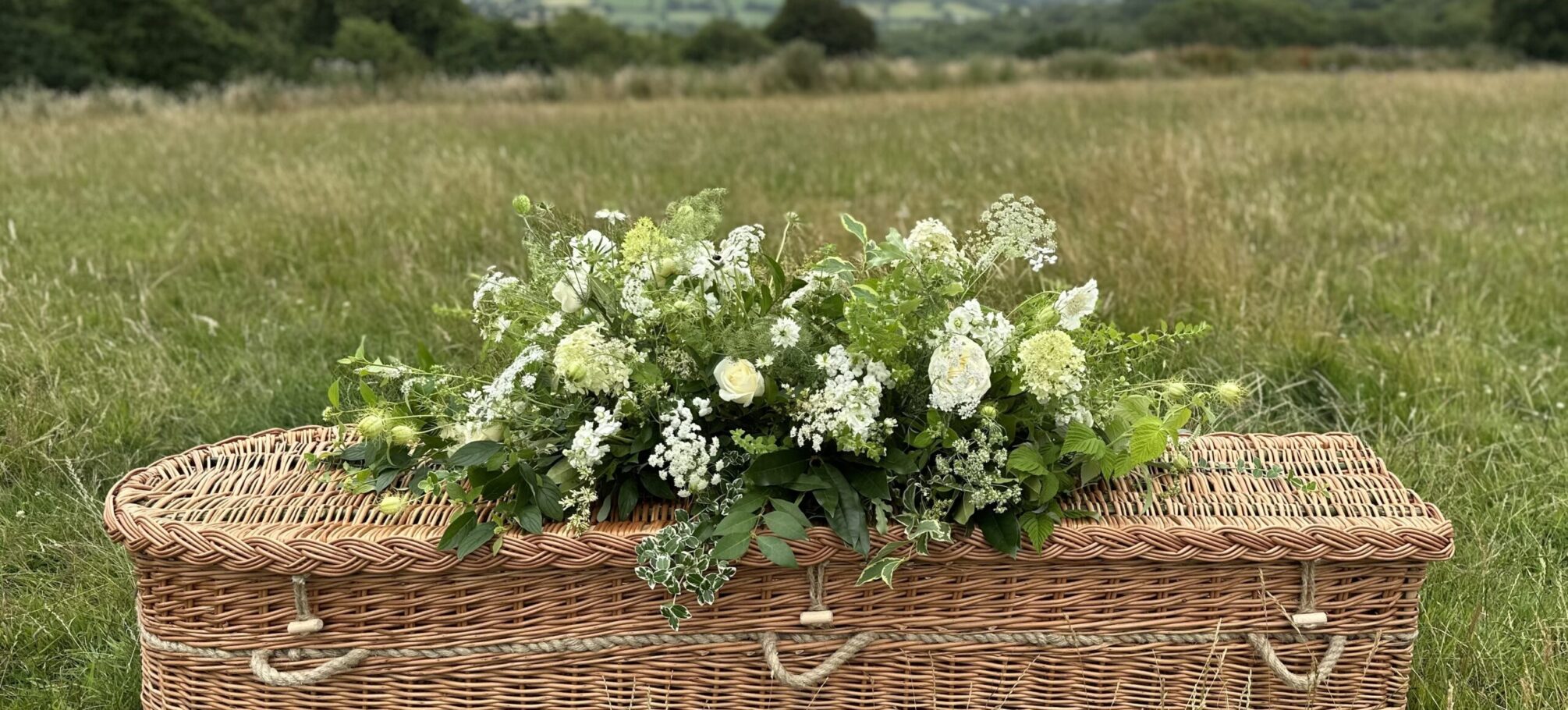 Woven Farewell hand woven English Wicker Coffin