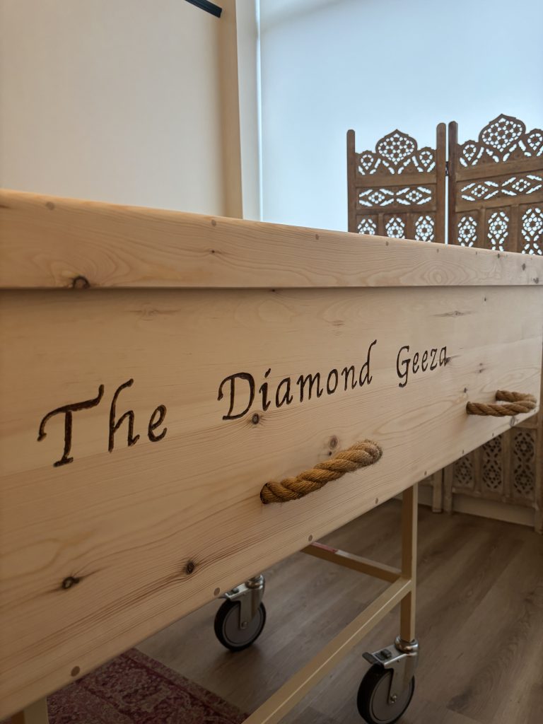 Personalised coffin from Feet First