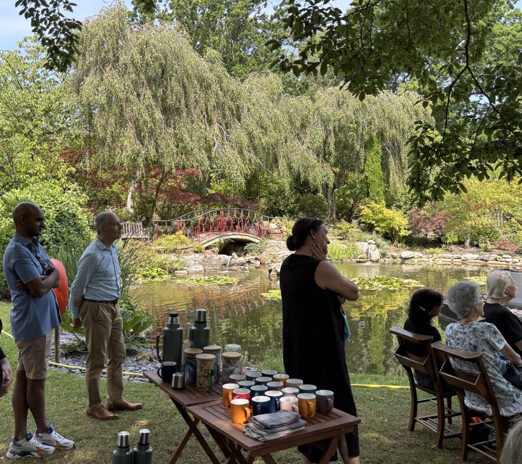 Waterside funeral ceremony with refreshments at Golders Green Crematorium